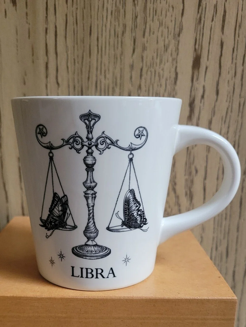Williams Sonoma X Rory Dobner Zodiac LIBRA 20 oz Mug Scales Astrology Porcelain